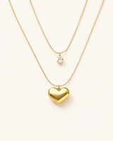 Double Layer Heart Necklace