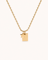 Rectangle and Star Necklace