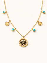 Turquoise Azure Charm Necklace