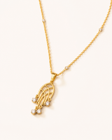 Pearl Diamond Hand Pendant