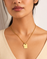 Rectangle and Star Necklace