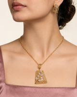 Floral Trapeze Pendant Set