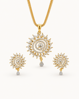 Sunburst Drop Pendant Set