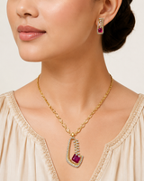 Crimson Luxe Necklace Set