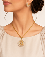 Sunburst Bloom Pendant Set