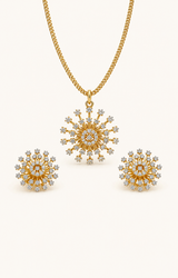 Sunburst Bloom Pendant Set