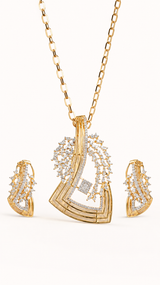Ganesha Type Gold Pendant Set