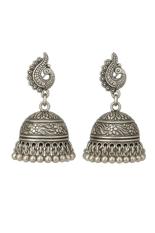 peacock style earrings